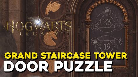 Hogwarts Legacy: Grand Staircase 13 21 Door Puzzle。